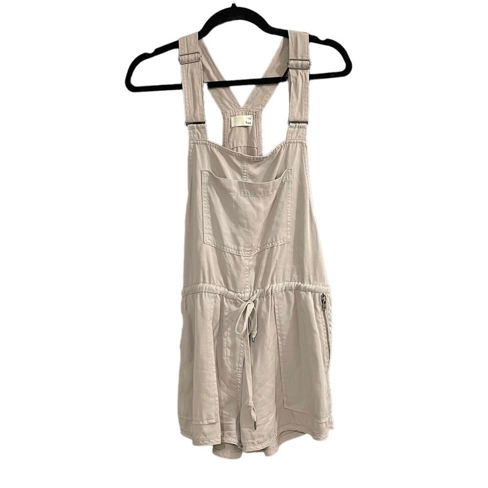 ARITZIA Wilfred Free Beatriz Shorts Overall Jumpsuit Romper Tan M